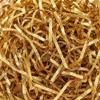 LJY Golden Glitter Raffia Paper Shreds, 100g Crinkle Cut Filler for Gift Wrapping, Basket Filling, Wedding Decorations, Party Supplies, and DIY Crafts Shredded Confetti Strands view 1