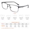 ProEyes Fornax,Progressive Multifocal Blue Light Blocking Lightweight Readers, Anti-Reflective Resin Lens, 0 Power on Top Lens (Brown, 1.25 x) view 2