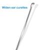 10pcs Sliver Metal Ear Cleaner Ear Pick Ear Spoon Earwax Curette Remover Earpick Tool Hanging Clean Tool for Ear Key Hanging Key Pendant view 3