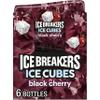 ICE BREAKERS Ice Cubes Black Cherry Flavored Sugar Free Chewing Gum Bottles, 3.24 oz (6 Count, 40 Pieces) view 1