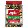 Fisher Snack Indulgent Bulk Trail Mix, 38 oz (Pack of 1), Peanuts, Milk Chocolate Candies, Raisins, Milk Chocolate and Peanut Butter Chips, Snacks for Adults and Kids, Trail Mix Snacks view 1