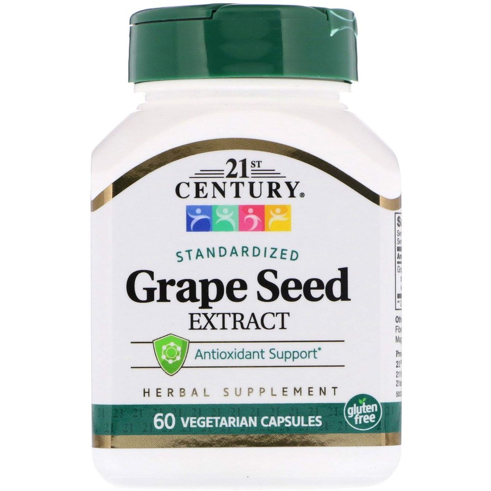 21st Century Grape Seed Extract, 60 Caps