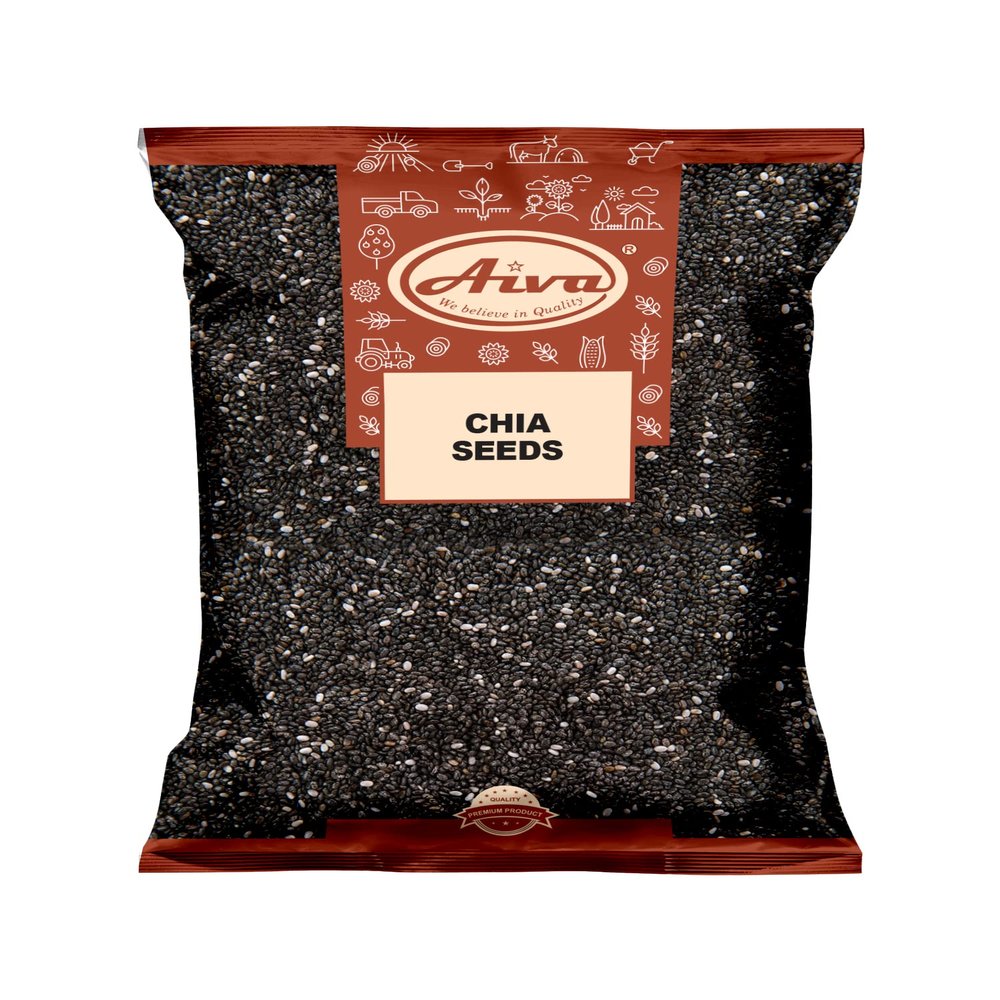 Aiva Chia Seeds Raw - 2 LB Bulk | All-Natural for Shakes, Smoothies & Oatmeal | Premium Quality Superfood