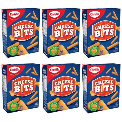 Christie Cheese Bits Snacking Crackers 200g/7oz, 6-Pack {Imported from Canada}