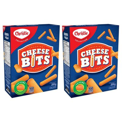 Christie Cheese Bits Snacking Crackers 200g/7oz, 2-Pack {Imported from Canada}