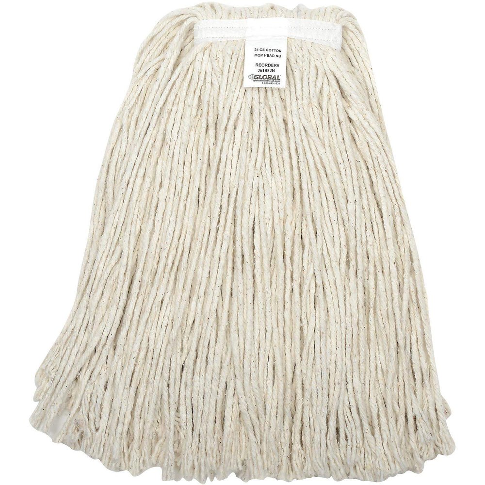 24 oz. Cut-End Mop Head, Cotton, 4Ply, Narrow Band