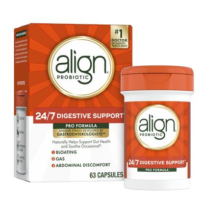 Align Probiotic, Pro Formula, Probiotics for Women and Men, Probiotics for Digestive Health, Men and Womens Probiotic Capsules Help Relieve Occasional Bloating & Gas*, 63 Capsules