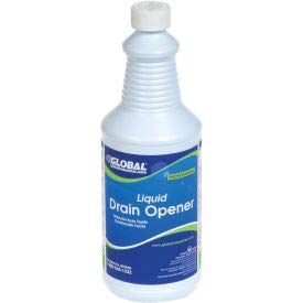 Global Industrial Liquid Drain Opener, Case Of Twelve 1 Quart Bottles