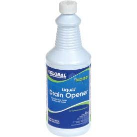 Global Industrial Liquid Drain Opener, Case Of Twelve 1 Quart Bottles