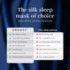 DROWSY Silk Sleep Mask - Face-Hugging, Padded Cocoon for Luxury Sleep in Total Darkness - 100% Pure Mulberry Silk, Skin-Hydrating & Adjustable (Midnight Blue) view 2