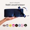 DROWSY Silk Sleep Mask - Face-Hugging, Padded Cocoon for Luxury Sleep in Total Darkness - 100% Pure Mulberry Silk, Skin-Hydrating & Adjustable (Midnight Blue) view 3