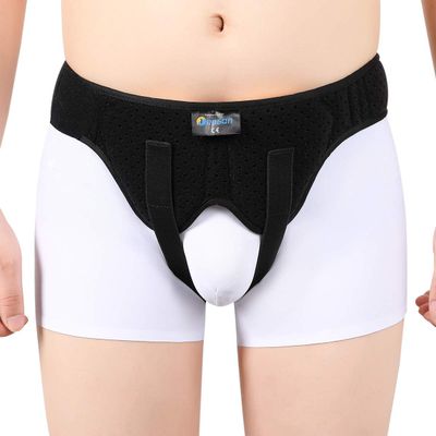 Tenbon Inguinal Hernia Belts for Men - Bilateral/Double Groin Hernia Support Pre and Post Surgery Truss for Pain Relief Recovery Adjustable Strap with 2 Removable Medical Compression Pads Comfortable & Breathable Design