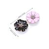 ARTIBETTER 2 Pairs Contact Lens Box Kit Rhinestone Floral Pattern Lens Travel Case Container Holder Portable Storage Box view 2