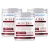 Approved Science BCAA Powder - 2:1:1 BCAA Ratio - 3500 mg L-Leucine - Fruit Punch Flavor - 25 Ounce - 30 Servings - Workout Boost, Endurance, Prevent Burnout - BioPerine - Vegan Friendly - 3 Tubs view 1