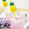 JoeYoo 100 Pcs Pineapple Straws, Disposable Bendable Drinking Straws for Luau Party, Pool Party, Birthday Party, Hawaiian, Restaurants (Pineapple) view 2