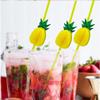 JoeYoo 100 Pcs Pineapple Straws, Disposable Bendable Drinking Straws for Luau Party, Pool Party, Birthday Party, Hawaiian, Restaurants (Pineapple) view 3