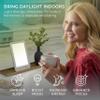 Verilux HappyLight Lumi Plus - Light Therapy Lamp with 10,000 Lux, UV-Free, LED Bright White Light with Adjustable Brightness, Countdown Timer, & Detachable Stand - Boost Mood, Sleep, and Focus view 2