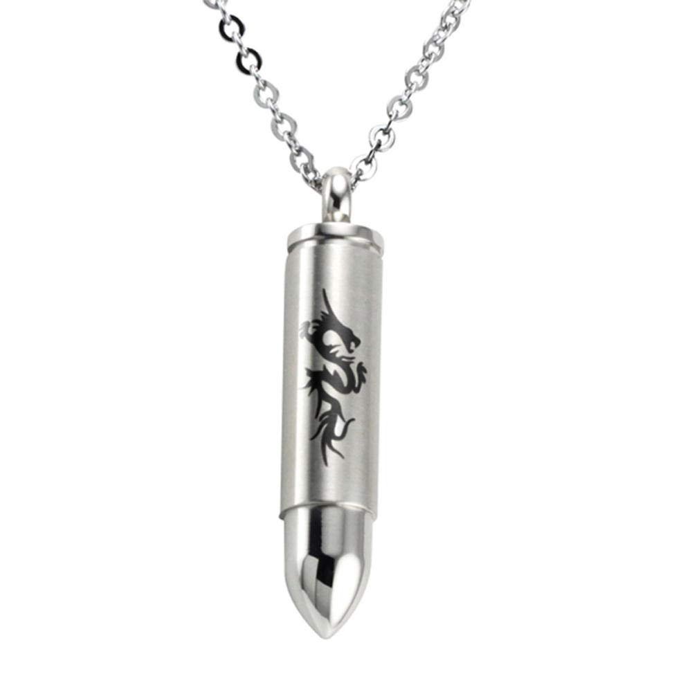 OIJH Atades Y Urnas,Artculos Conmemorativos Collar De Botella De Perfume De Acero Titanium De Acero Inoxidable Colgante Conmemorativo Colgantes De Seres Queridos para Hombres Y Mujeres