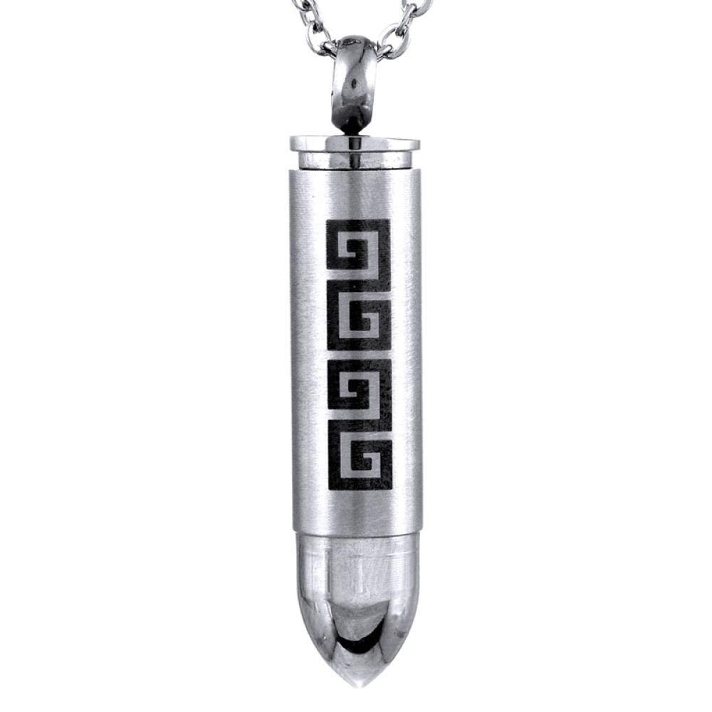 OIJH Atades Y Urnas,Artculos Conmemorativos Collar De Botella De Perfume De Acero Titanium De Acero Inoxidable para Hombres Y Mujeres De Amores De Seres Queridos Y Cenizas Collar Colgante Conmemor