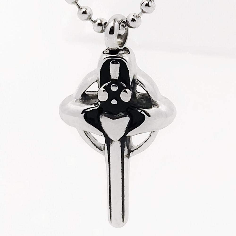 OIJH Atades Y Urnas,Artculos Conmemorativos Accesorios De Hombre Y Mujer para Conmemorar A Los Familiares, Las Cenizas, El Colgante De Acero De Titanio, El Collar De Perfume De Acero Inoxidable