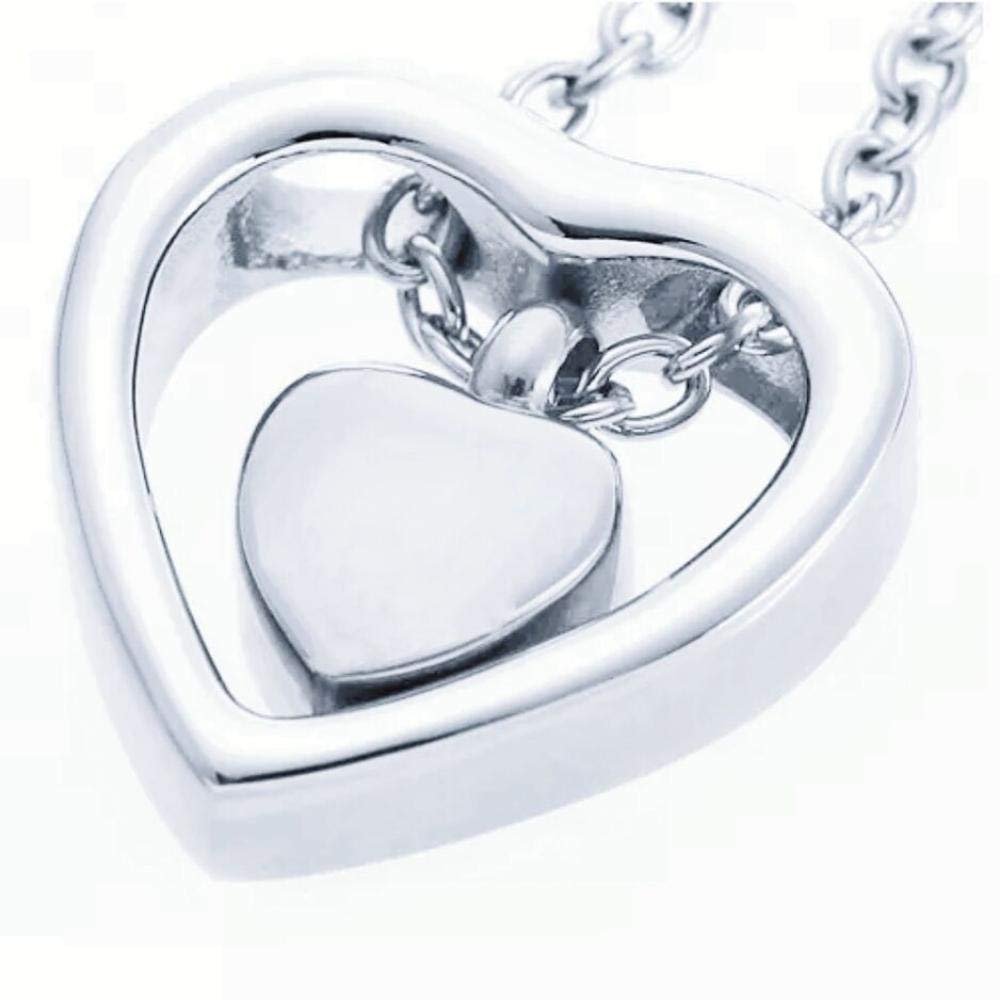 OIJH Atades Y Urnas,Artculos Conmemorativos Collar De Botella De Perfume De Acero Titanium Colgante Conmemorativo De Urnas De Mascotas para Hombres Y Mujeres