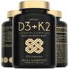 SuperSelf Vitamin D3 K2 Capsules - Vitamin D3 5000 IU and Vitamin K MK7 100mcg - 60 Capsules - USA Made Vegetarian Vitamin D Supplement - High Strength VIT D for Bones, Muscle, Teeth, Immune System view 1