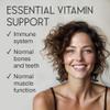 SuperSelf Vitamin D3 K2 Capsules - Vitamin D3 5000 IU and Vitamin K MK7 100mcg - 60 Capsules - USA Made Vegetarian Vitamin D Supplement - High Strength VIT D for Bones, Muscle, Teeth, Immune System view 2