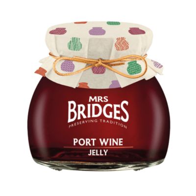 Mrs Bridges Port Wine Jelly, Made in Scotland, 7oz Jar (Pack of 3)
