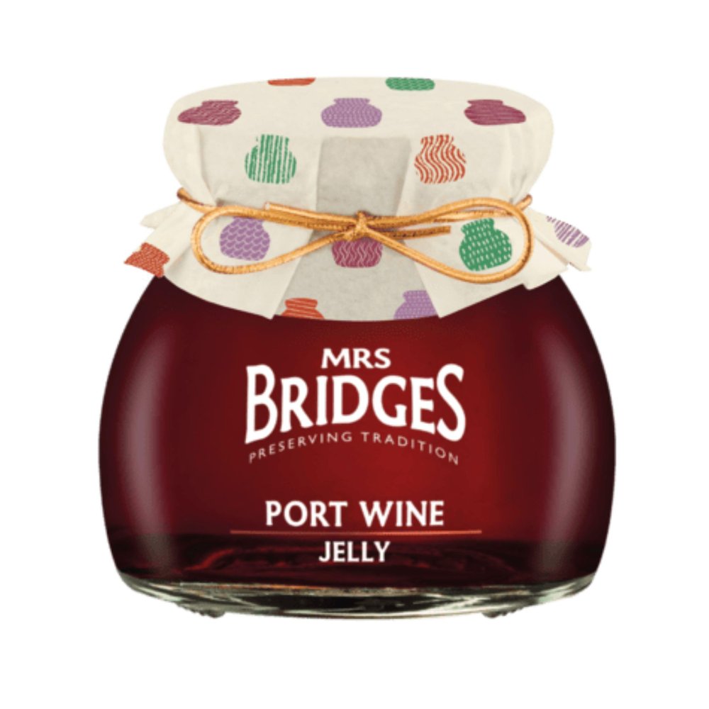 Mrs Bridges Port Wine Jelly, Made in Scotland, 7oz Jar (Pack of 3)