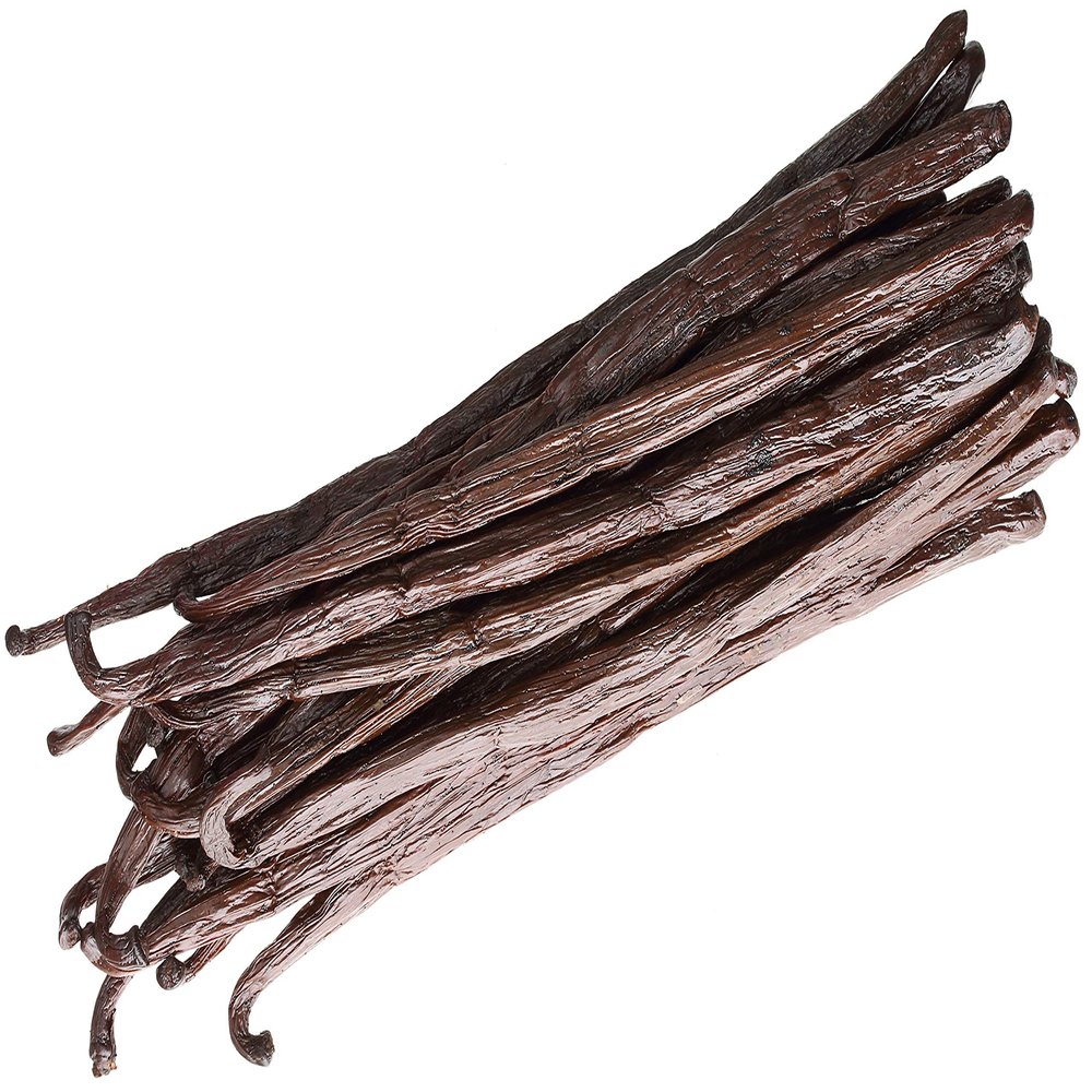 25 Vanilla Beans - Whole Gourmet Grade A Pods for Baking, Homemade Extract, Brewing, Coffee, Cooking - Tahitian