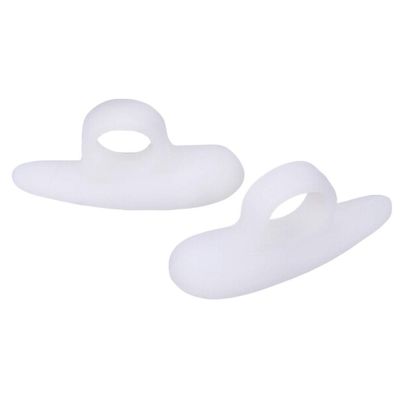1 Pair Hammer Toe Cushions, Silicone Separator Gel Support Pads, Temporary Corrector Straightener for Overlapping, Hallux Valgus, Yoga