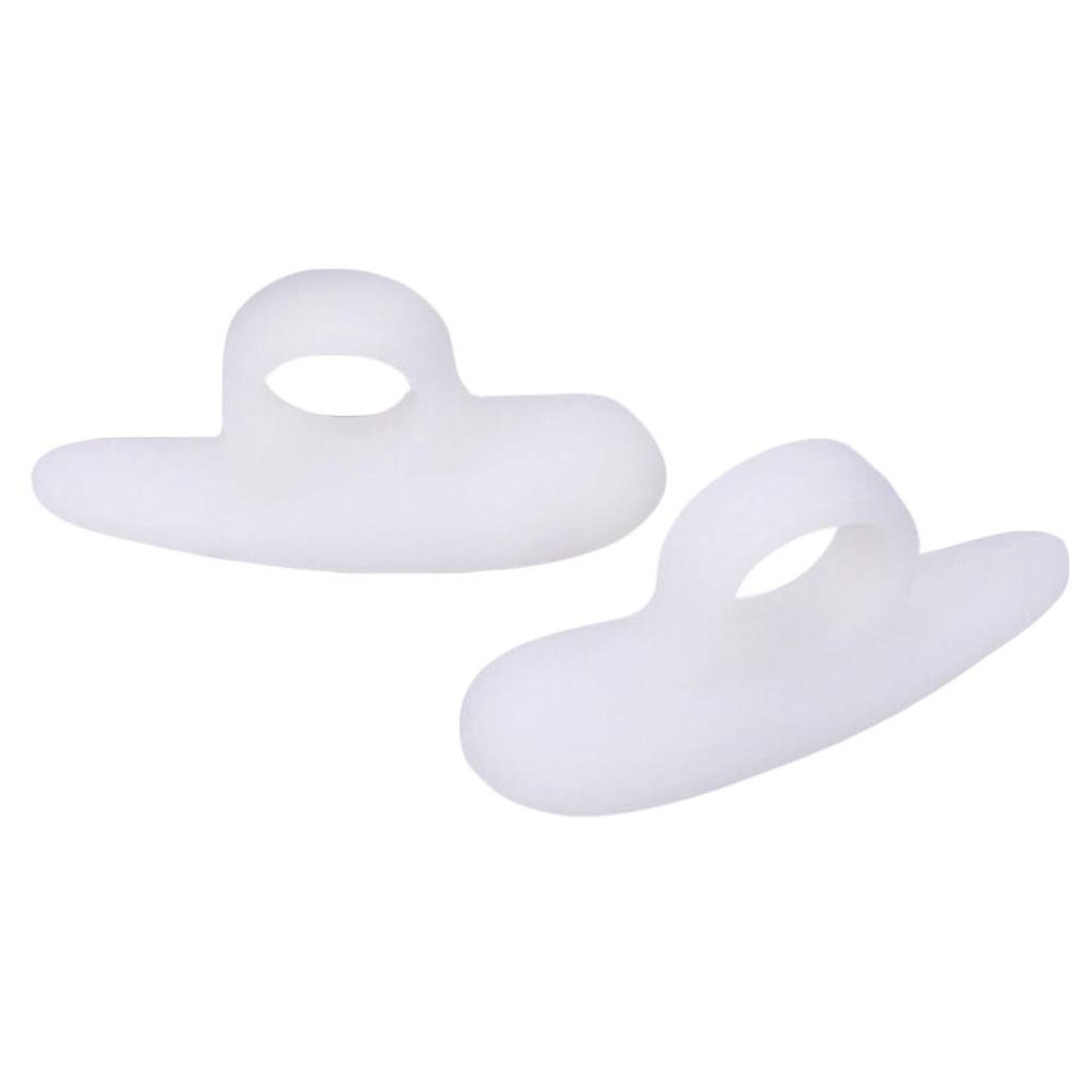 1 Pair Hammer Toe Cushions, Silicone Separator Gel Support Pads, Temporary Corrector Straightener for Overlapping, Hallux Valgus, Yoga