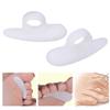 1 Pair Hammer Toe Cushions, Silicone Separator Gel Support Pads, Temporary Corrector Straightener for Overlapping, Hallux Valgus, Yoga view 2