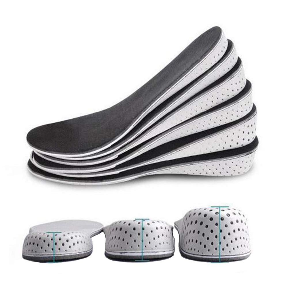 NATUWORLD 1 Pair Height Increase Shoes Insole Breathable Memory Foam Height Increase Insole Invisible Increased Heel Lift Shoe Insoles for Women Men - 3.3cm