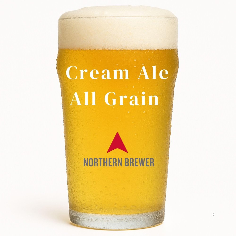 Northern Brewer - Cream Ale All Grain Beer Recipe Kit - Ingredients for Making 5 Gallons - All Grain Equipment Required