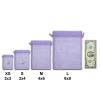 100-Pack 3x4 in Sheer Organza Gift Bags with Drawstring (Small) - Polka Dot (Lavender/White) - for Wedding Party Favors, Treats Mesh Pouch by The Display Guys view 4