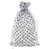 100-Pack 4x6 in Sheer Organza Gift Bags with Drawstring (Medium) - Polka Dot (White/Black) - for Wedding Party Favors, Treats Mesh Pouch by The Display Guys view 1