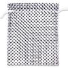 100-Pack 4x6 in Sheer Organza Gift Bags with Drawstring (Medium) - Polka Dot (White/Black) - for Wedding Party Favors, Treats Mesh Pouch by The Display Guys view 2