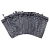 100-Pack 2x2.5 in Sheer Organza Gift Bags with Drawstring (X-Small) - Polka Dot (Black/Silver) - for Wedding Party Favors, Treats Mesh Pouch by The Display Guys view 3