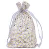 100-Pack 4x6 in Sheer Organza Gift Bags with Drawstring (Medium) - Polka Dot (Silver/Gold) - for Wedding Party Favors, Treats Mesh Pouch by The Display Guys view 1