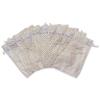 100-Pack 4x6 in Sheer Organza Gift Bags with Drawstring (Medium) - Polka Dot (Silver/Gold) - for Wedding Party Favors, Treats Mesh Pouch by The Display Guys view 3
