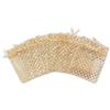 100-Pack 4x6 in Sheer Organza Gift Bags with Drawstring (Medium) - Polka Dot (Gold/Gold) - for Wedding Party Favors, Treats Mesh Pouch by The Display Guys view 3