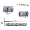 Broom & Mop Wall Mounted or Garden Tools Organizer 1.30 inches,Light Gray view 3