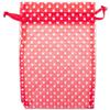 100-Pack 4x6 in Sheer Organza Gift Bags with Drawstring (Medium) - Polka Dot (Red/White) - for Wedding Party Favors, Treats Mesh Pouch by The Display Guys view 2