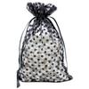 100-Pack 4x6 in Sheer Organza Gift Bags with Drawstring (Medium) - Polka Dot (Black/Black) - for Wedding Party Favors, Treats Mesh Pouch by The Display Guys view 1