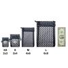 100-Pack 4x6 in Sheer Organza Gift Bags with Drawstring (Medium) - Polka Dot (Black/Black) - for Wedding Party Favors, Treats Mesh Pouch by The Display Guys view 4