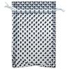100-Pack 4x6 in Sheer Organza Gift Bags with Drawstring (Medium) - Polka Dot (Silver/Black) - for Wedding Party Favors, Treats Mesh Pouch by The Display Guys view 2