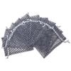 100-Pack 4x6 in Sheer Organza Gift Bags with Drawstring (Medium) - Polka Dot (Silver/Black) - for Wedding Party Favors, Treats Mesh Pouch by The Display Guys view 3