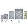 100-Pack 4x6 in Sheer Organza Gift Bags with Drawstring (Medium) - Polka Dot (Silver/Black) - for Wedding Party Favors, Treats Mesh Pouch by The Display Guys view 4