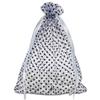 100-Pack 6x8 in Sheer Organza Gift Bags with Drawstring (Large) - Polka Dot (Silver/Black) - for Wedding Party Favors, Treats Mesh Pouch by The Display Guys view 1